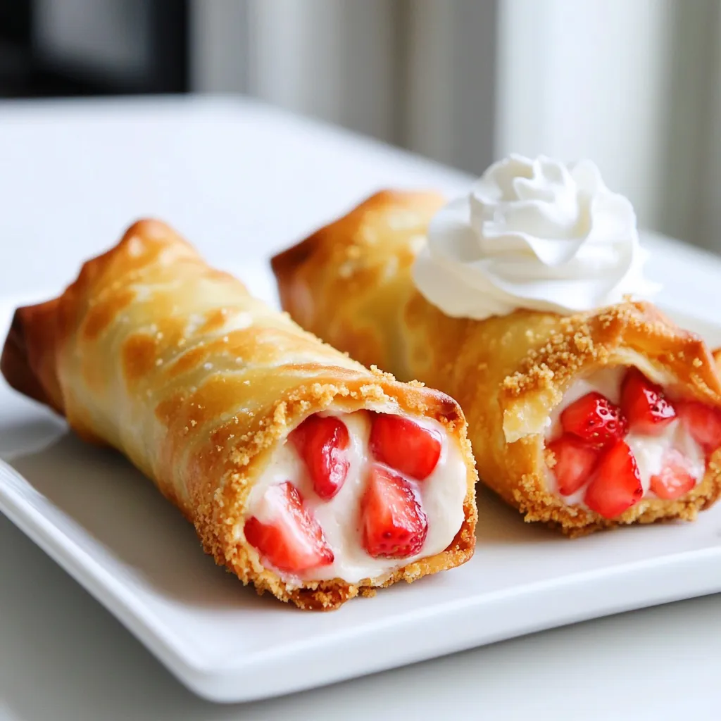 Strawberry Cheesecake Eggrolls Tasty and Easy Recipe