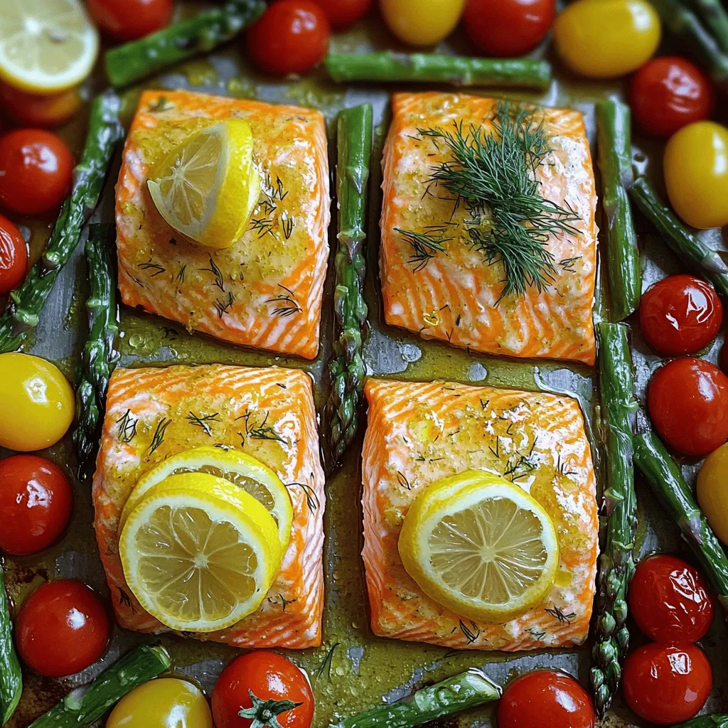 Sheet Pan Lemon Garlic Salmon Flavorful Dinner Idea