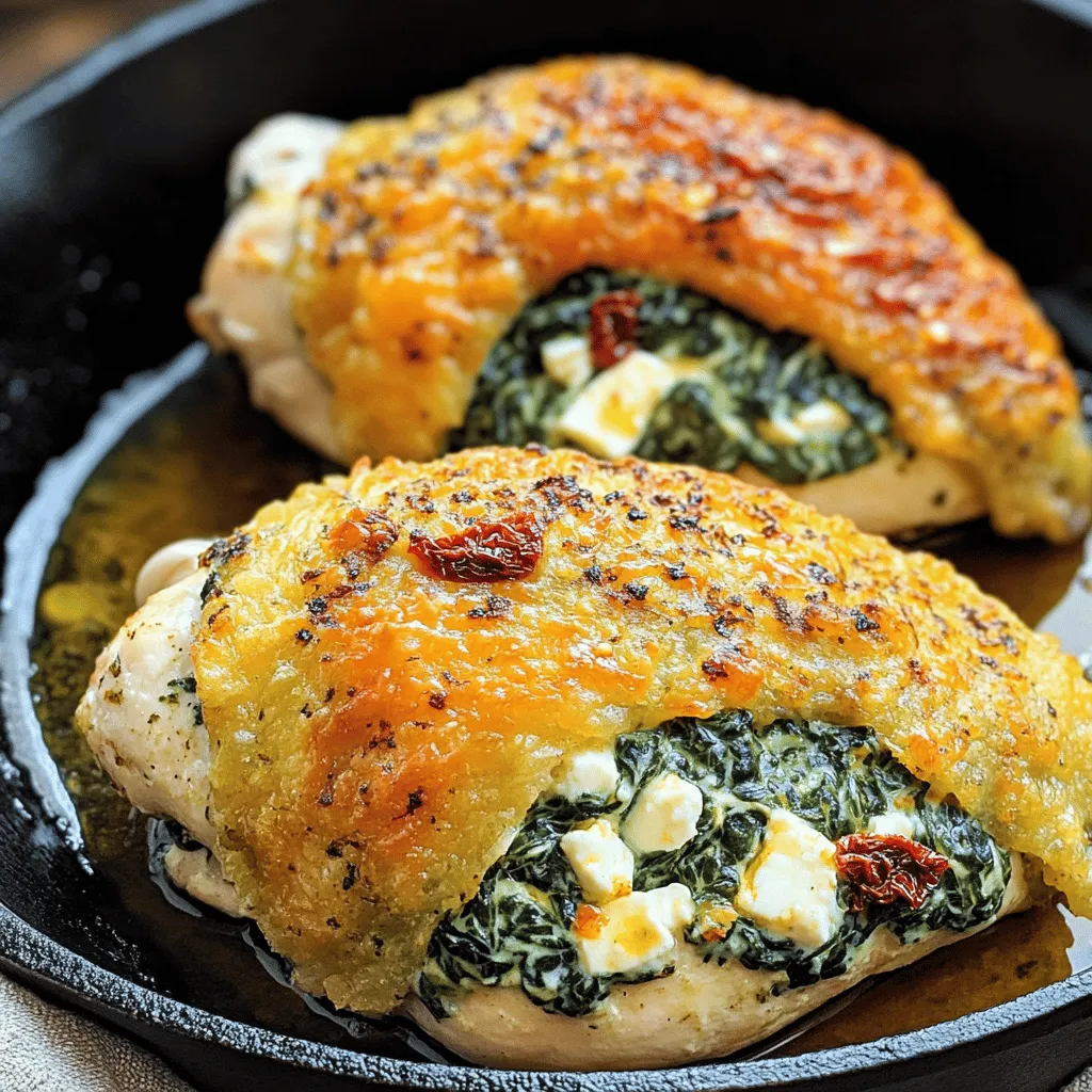 Spinach Feta Stuffed Chicken Breast Flavorful Delight