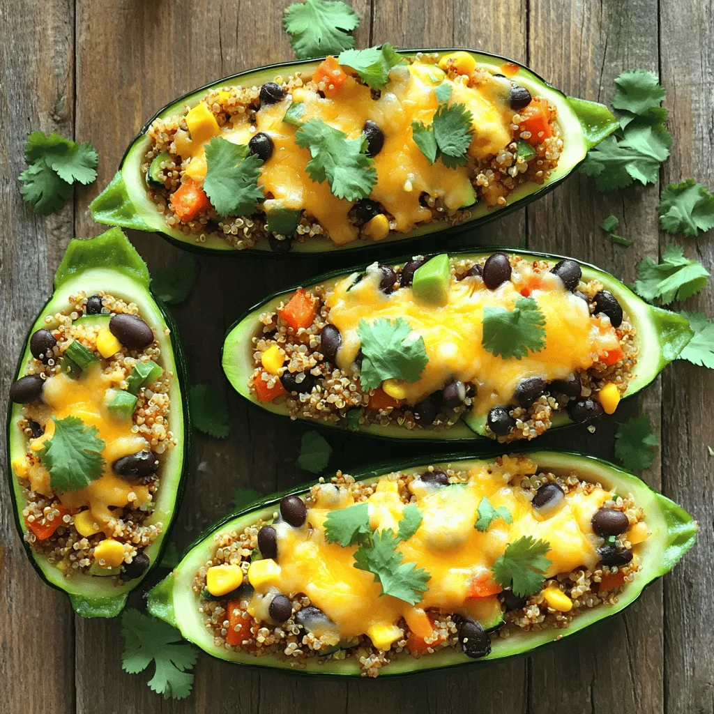 Stuffed Zucchini Boats Flavorful and Easy Recipe