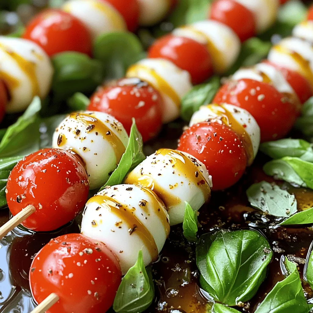 Caprese Salad Skewers Fresh and Flavorful Delight