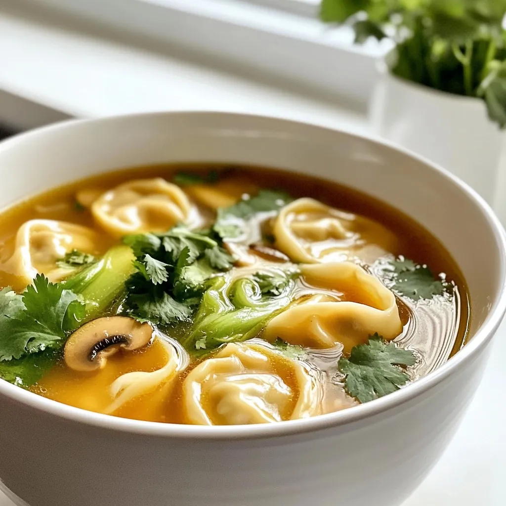 Easy Wonton Soup Simple and Flavorful Comfort Food