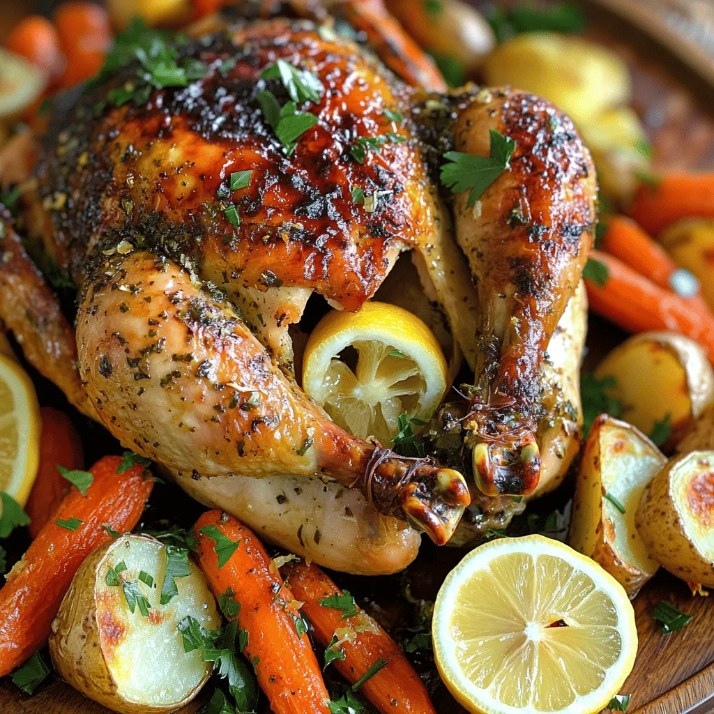 Garlic Herb Butter Roasted Chicken Juicy and Flavorful