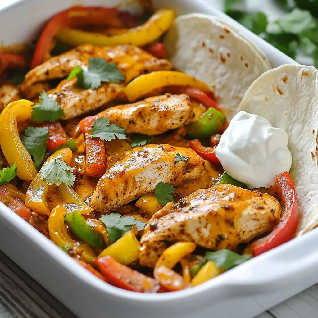 Easy Chicken Fajita Bake Simple and Tasty Recipe