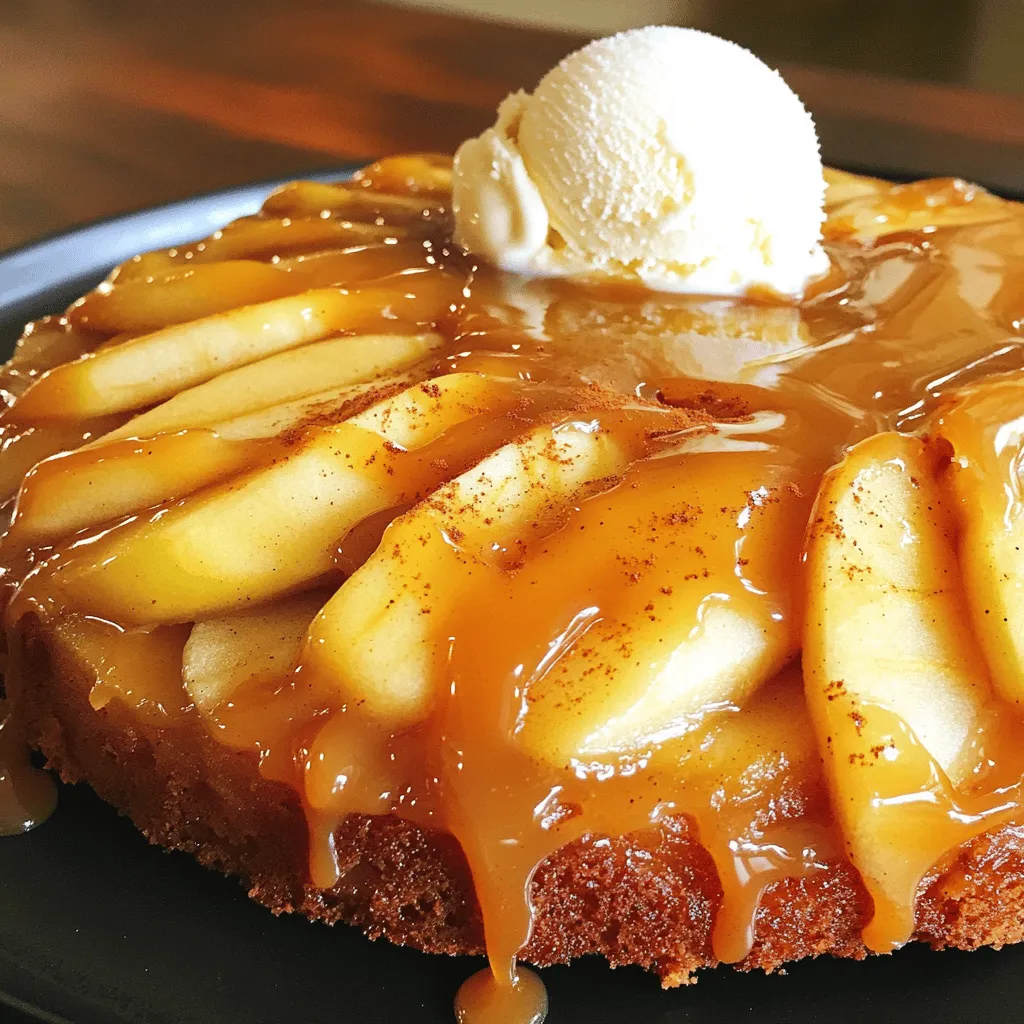 Caramel Apple Upside Down Cake Delightful Recipe