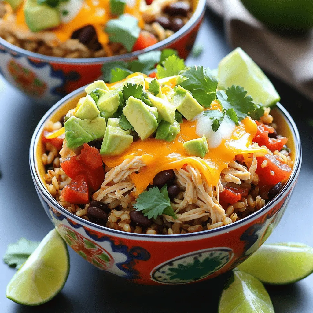 Instant Pot Chicken Burrito Bowls Quick and Tasty Meal