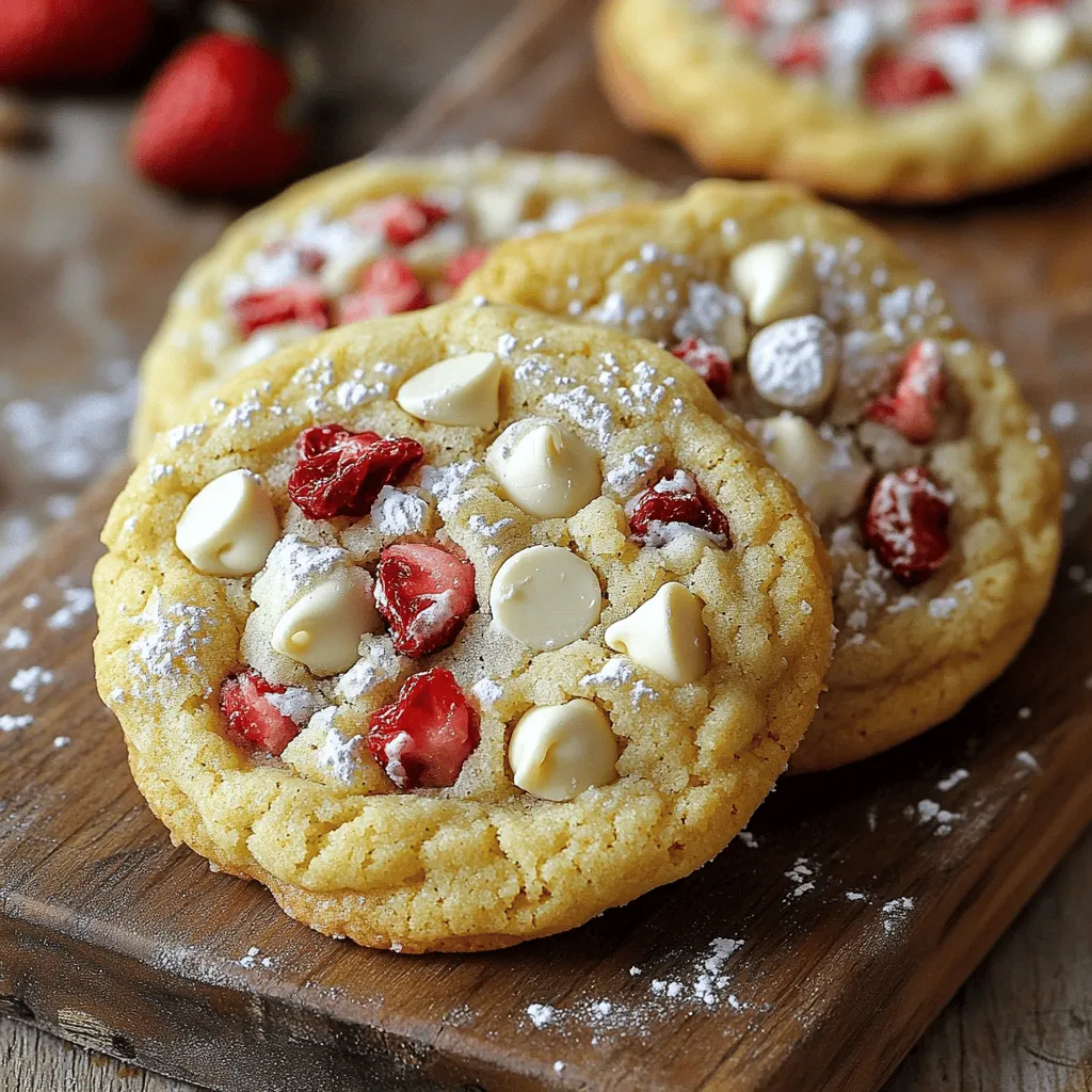 Irresistible White Chocolate Strawberry Cookies Recipe
