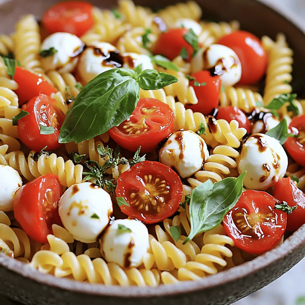 Caprese Pasta Salad Fresh and Simple Recipe