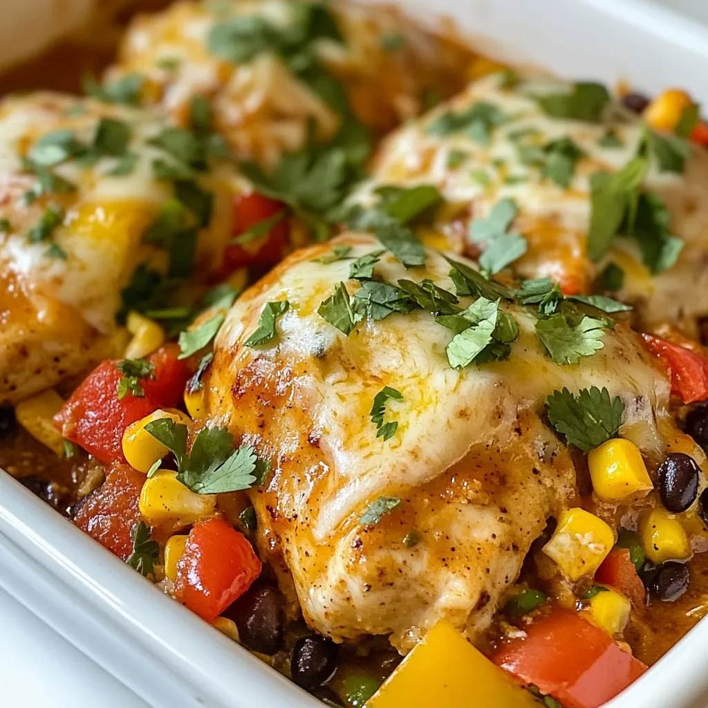 Mexican Chicken with Cheese Sauce Flavorful Delight