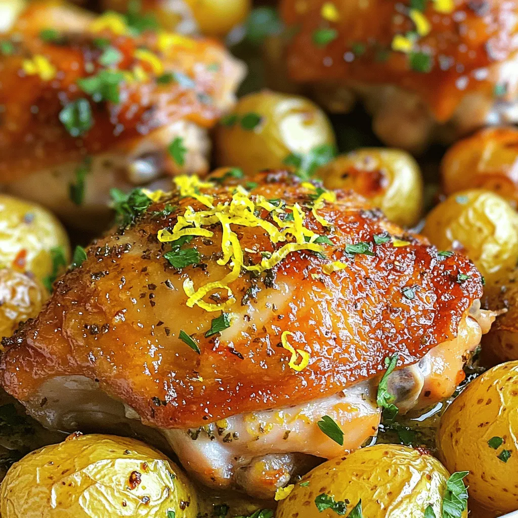 Sheet Pan Lemon Herb Chicken and Potatoes Delight