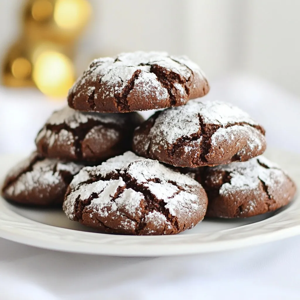 One-Bowl Chocolate Crinkle Cookies Easy and Tasty Treat
