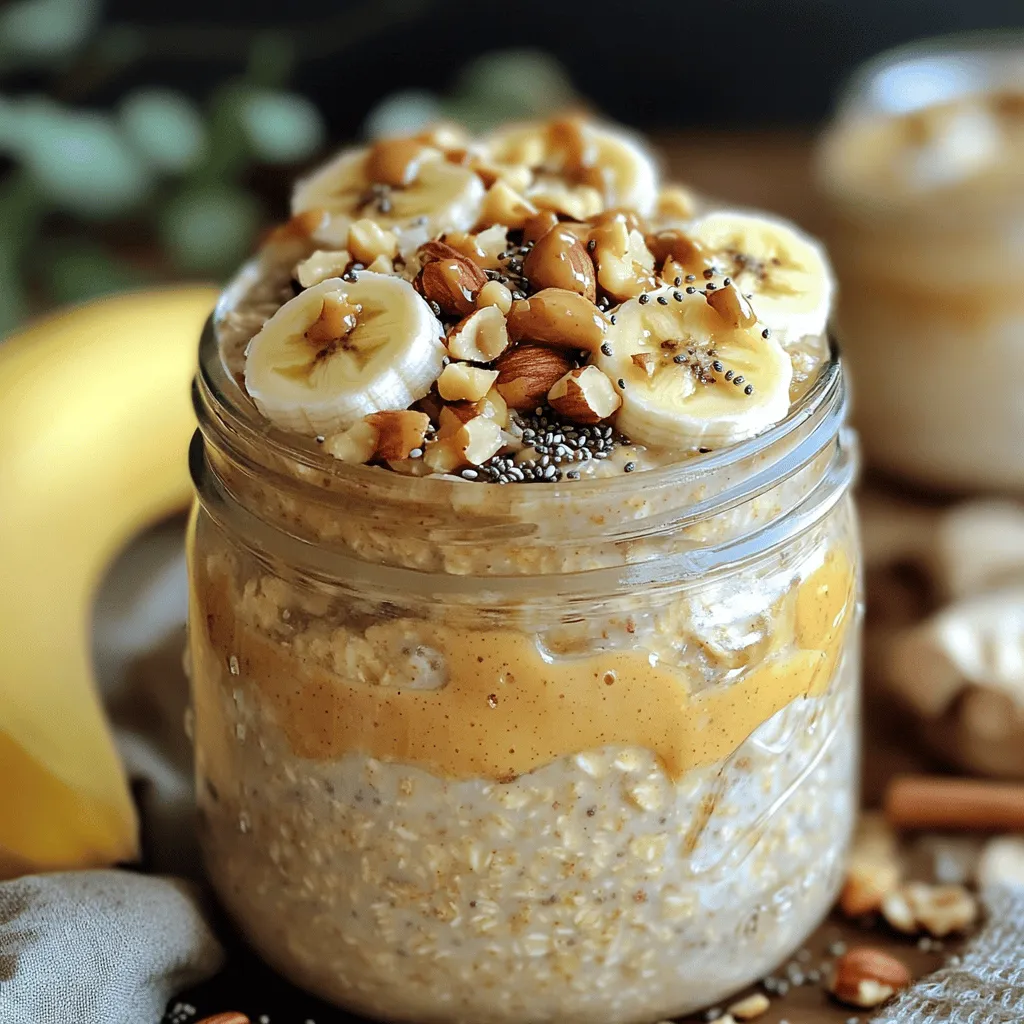Peanut Butter Banana Overnight Oats Simple Breakfast Recipe