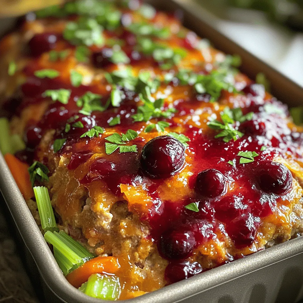 Cranberry Orange Glazed Turkey Meatloaf Delightful Recipe