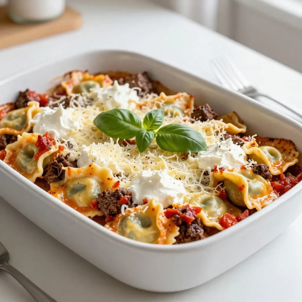 Baked Beef Tortellini Deliciously Cheesy Comfort Meal