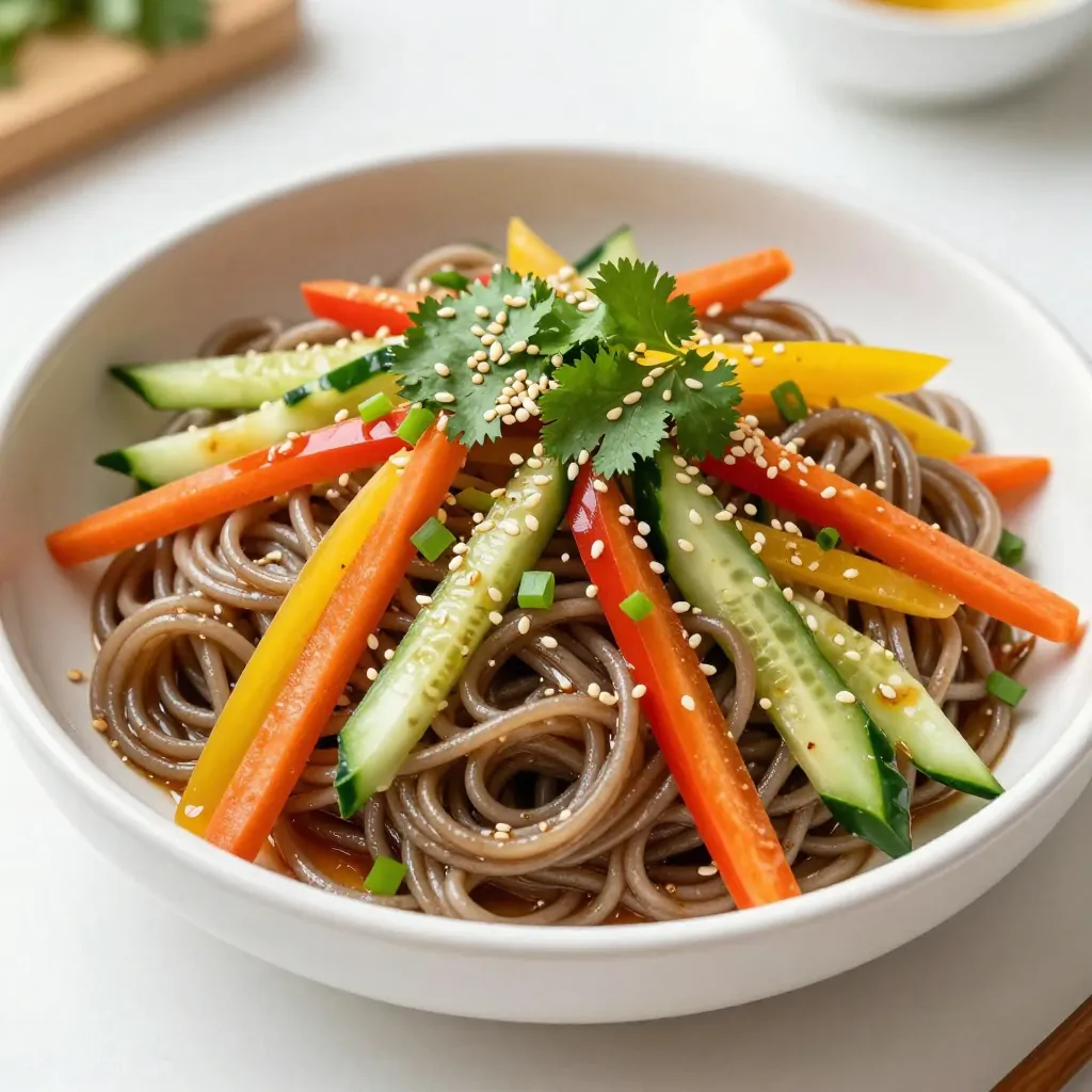 Savory Sesame Ginger Noodle Salad Fresh and Easy Recipe