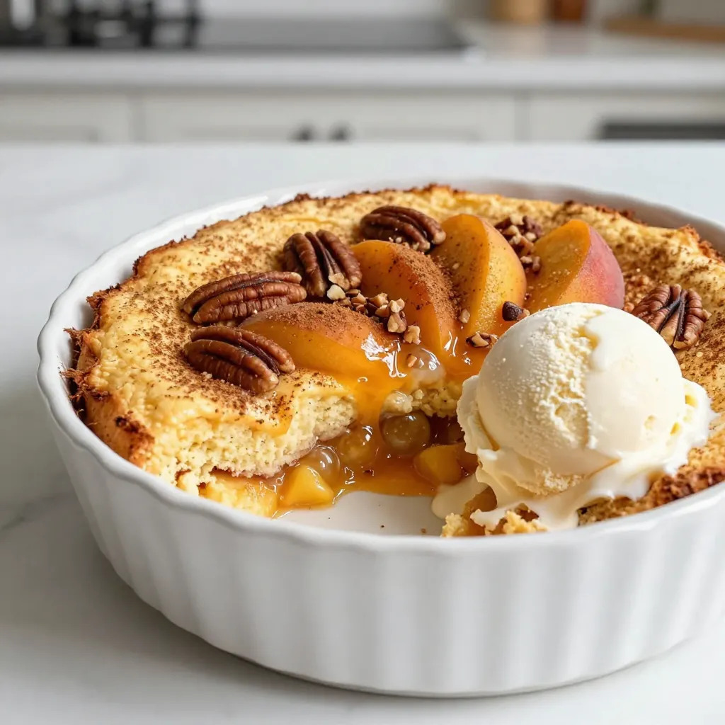 Peach Cobbler Dump Cake Delightfully Simple Recipe
