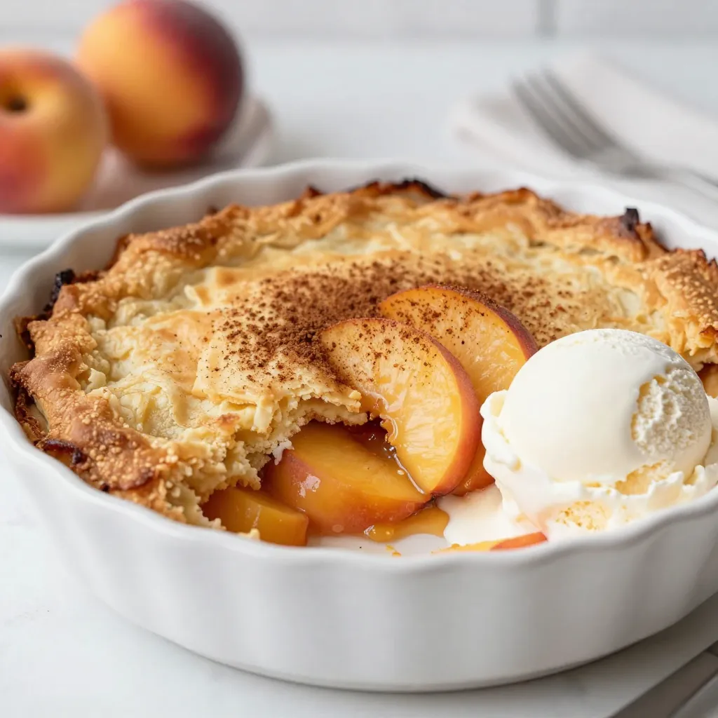 Peach Cobbler Dump Cake Simple and Delicious Recipe