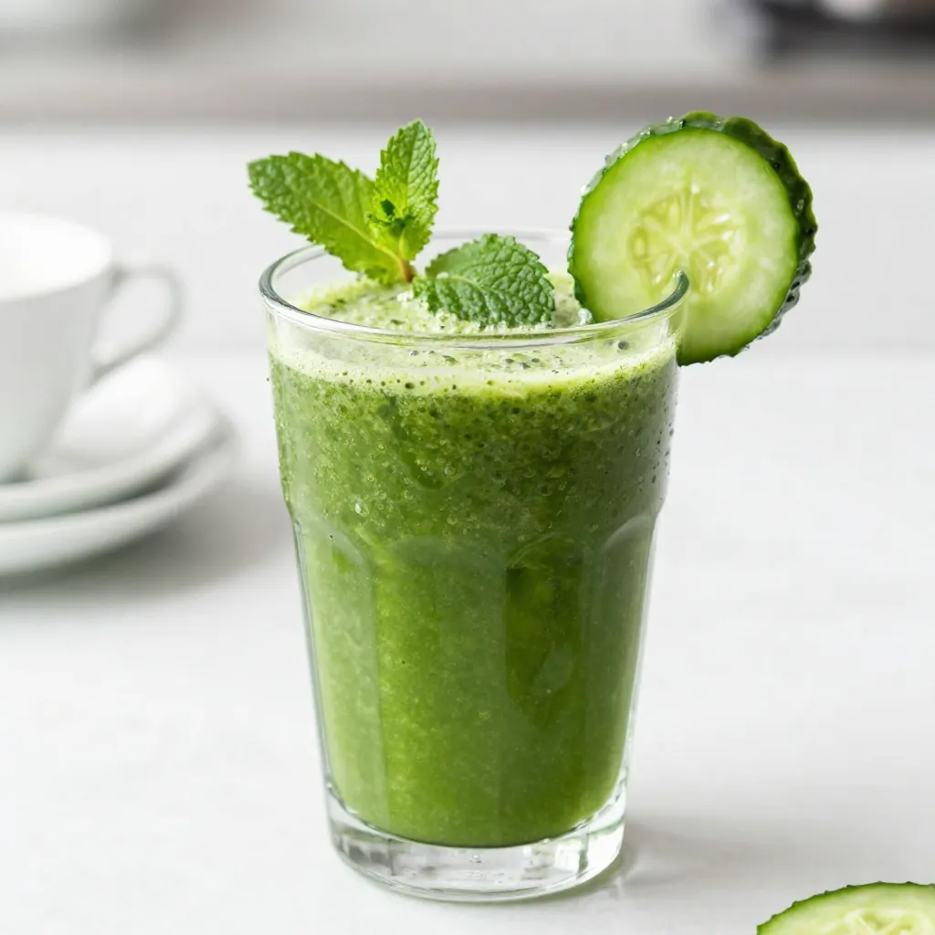 Simple Green Detox Juice Refreshing and Healthy Drink