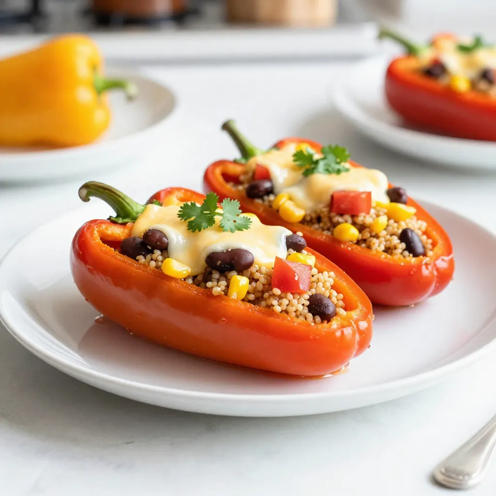 Mexican Quinoa Stuffed Peppers Flavorful and Nutritious