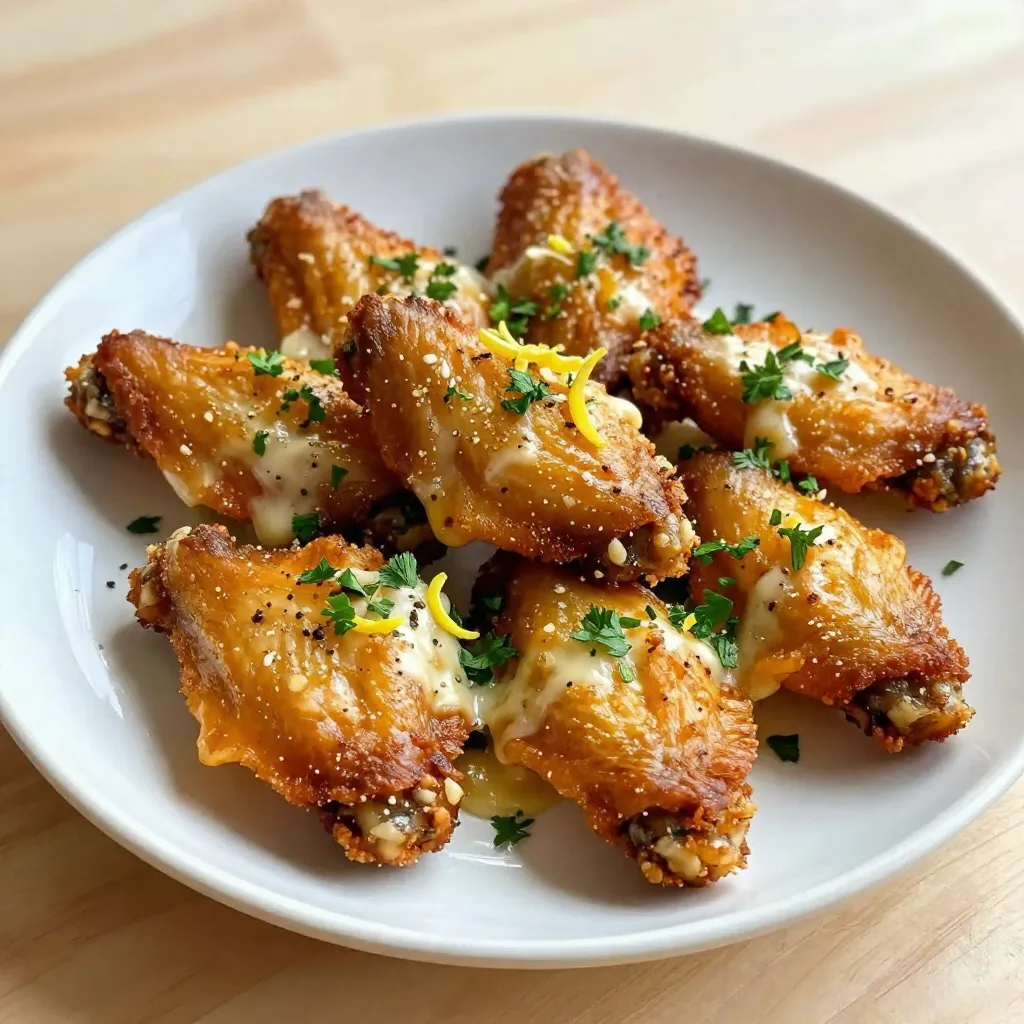 Air Fryer Garlic Parmesan Wings for Crispy Flavor