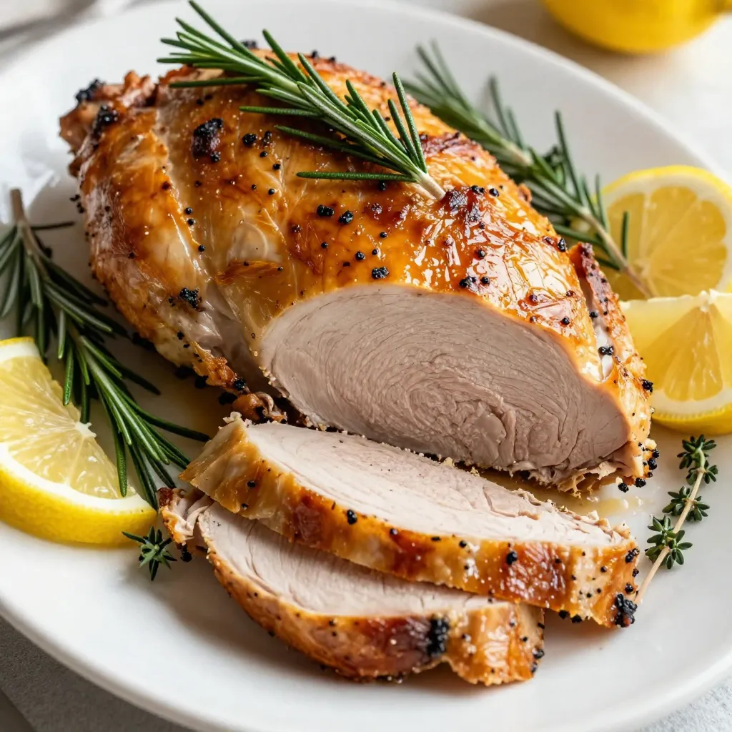 Herb Roasted Turkey Breast Flavorful and Juicy Delight