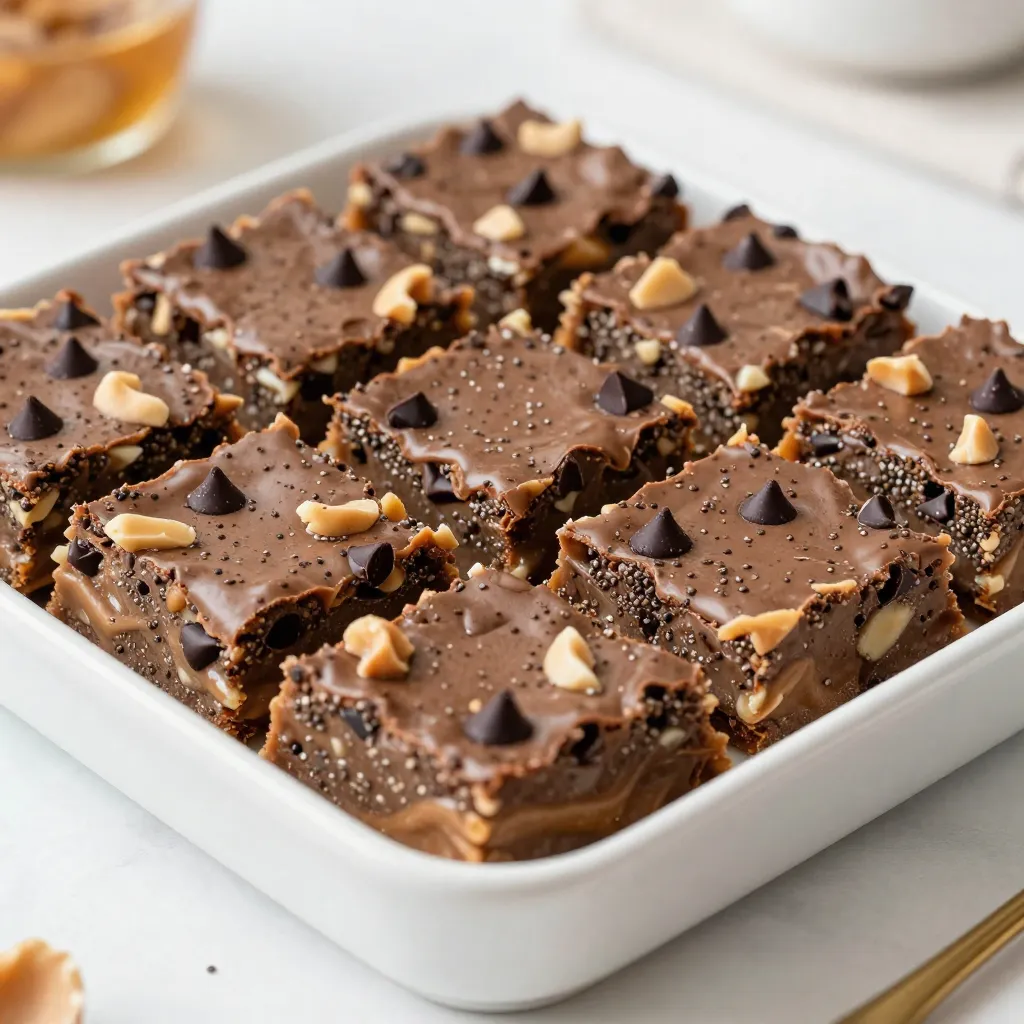 Chocolate Peanut Butter Energy Bars Simple Recipe