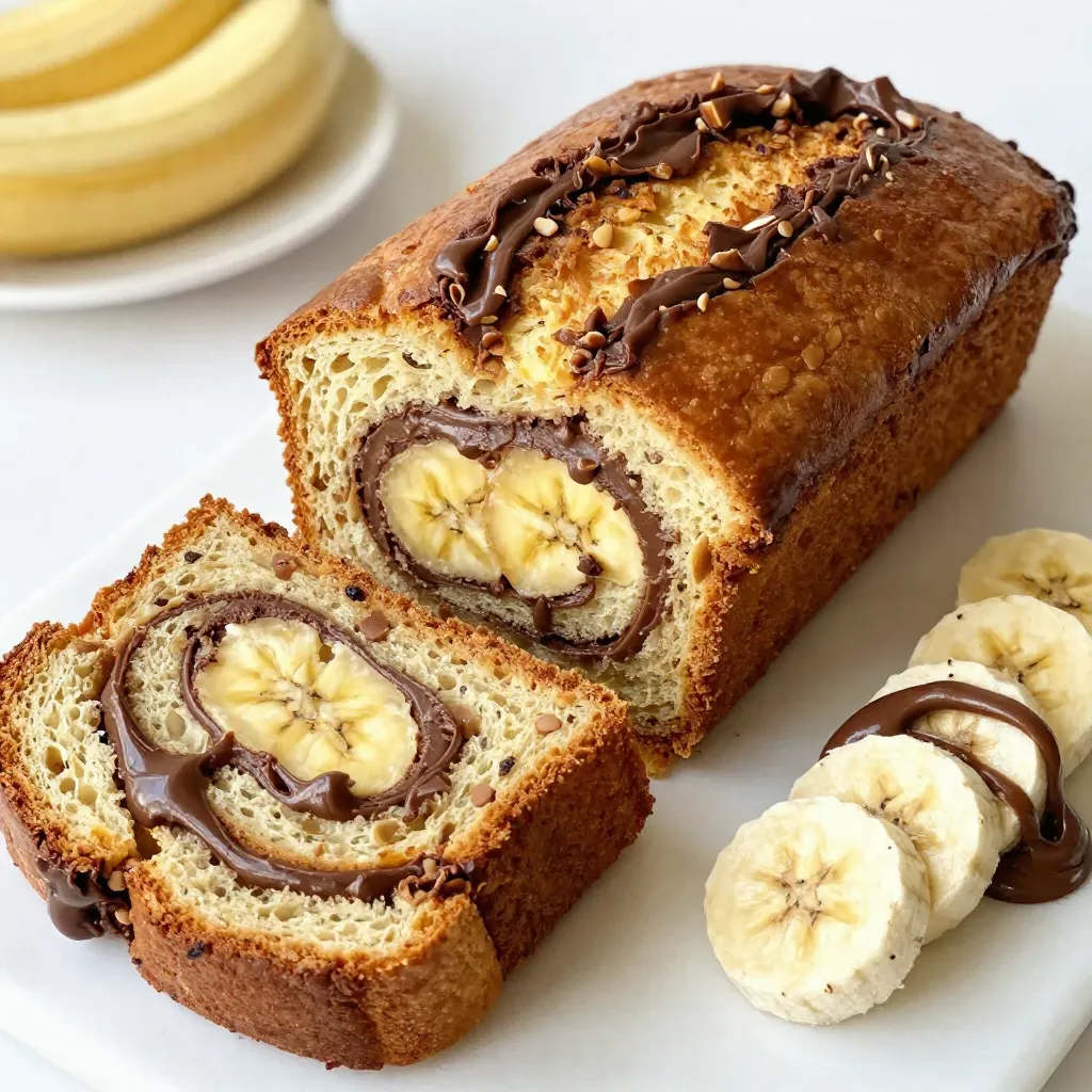 Irresistible Banana Nutella Swirl Bread Delight