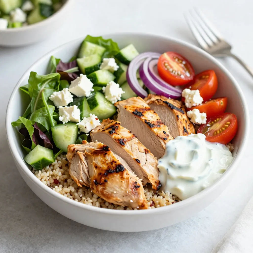 Greek Chicken Gyro Bowls Tasty and Healthy Delight