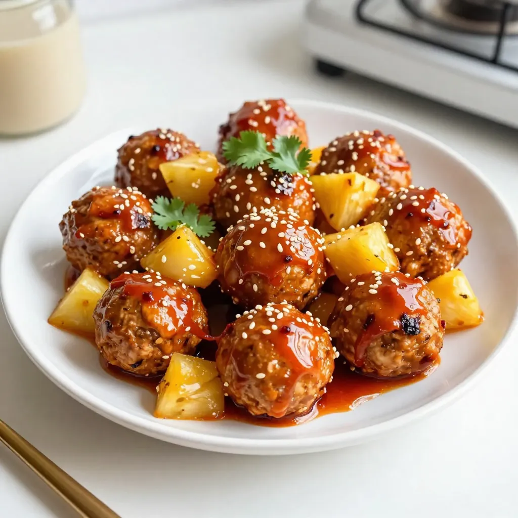 Savory Sweet Chili Pineapple Meatballs Recipe
