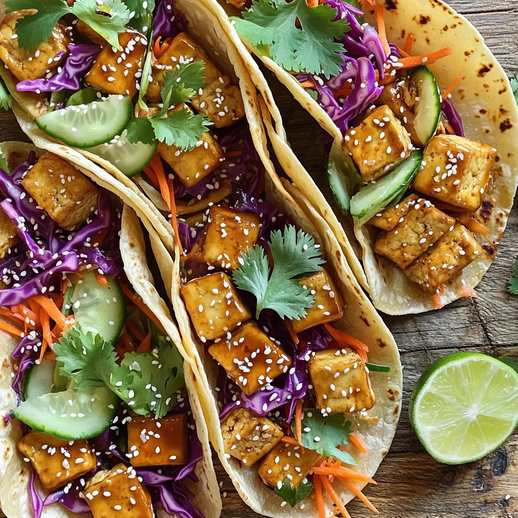 Crispy Teriyaki Tofu Tacos Savory and Flavorful Meal