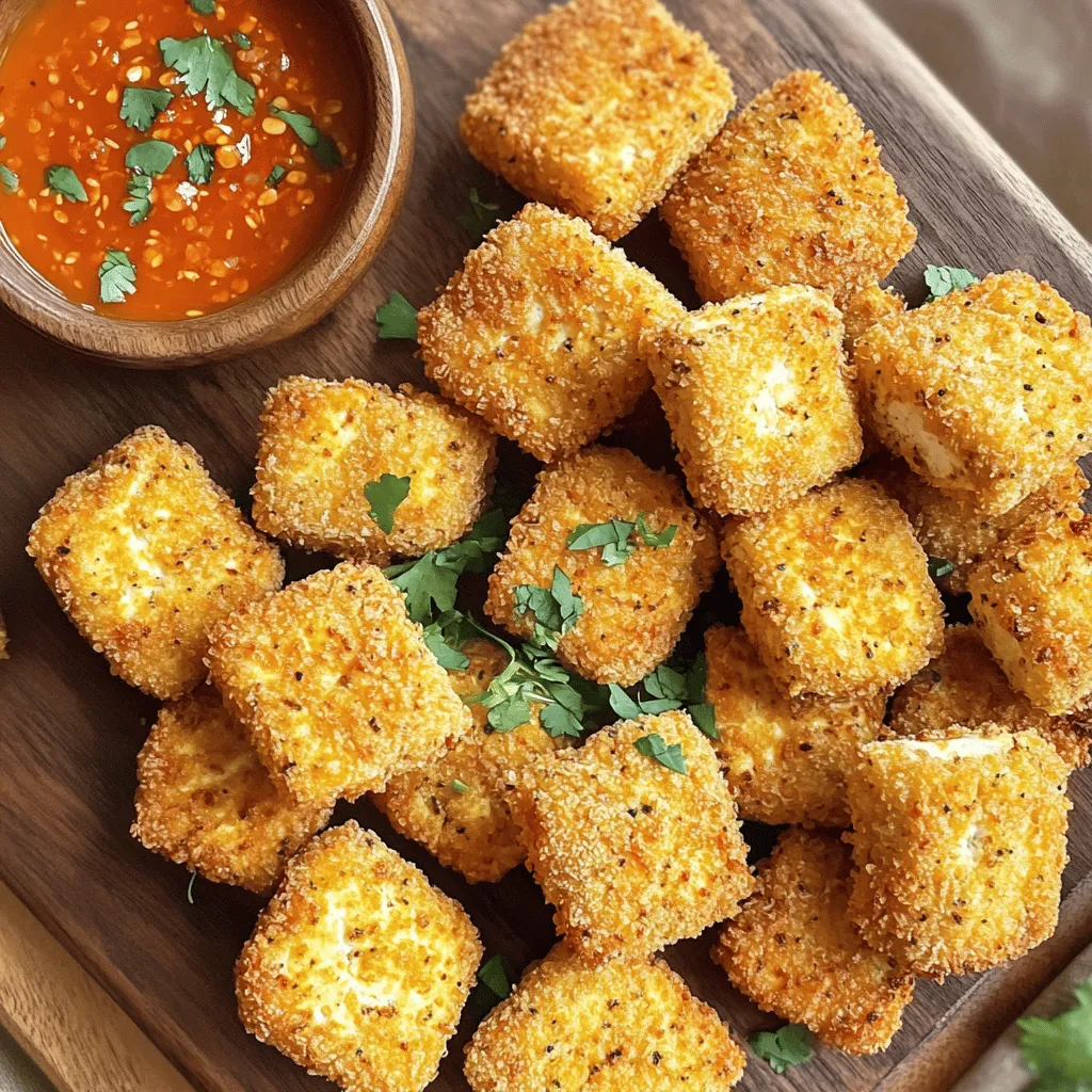 Crispy Air Fryer Tofu Nuggets Quick and Easy Recipe