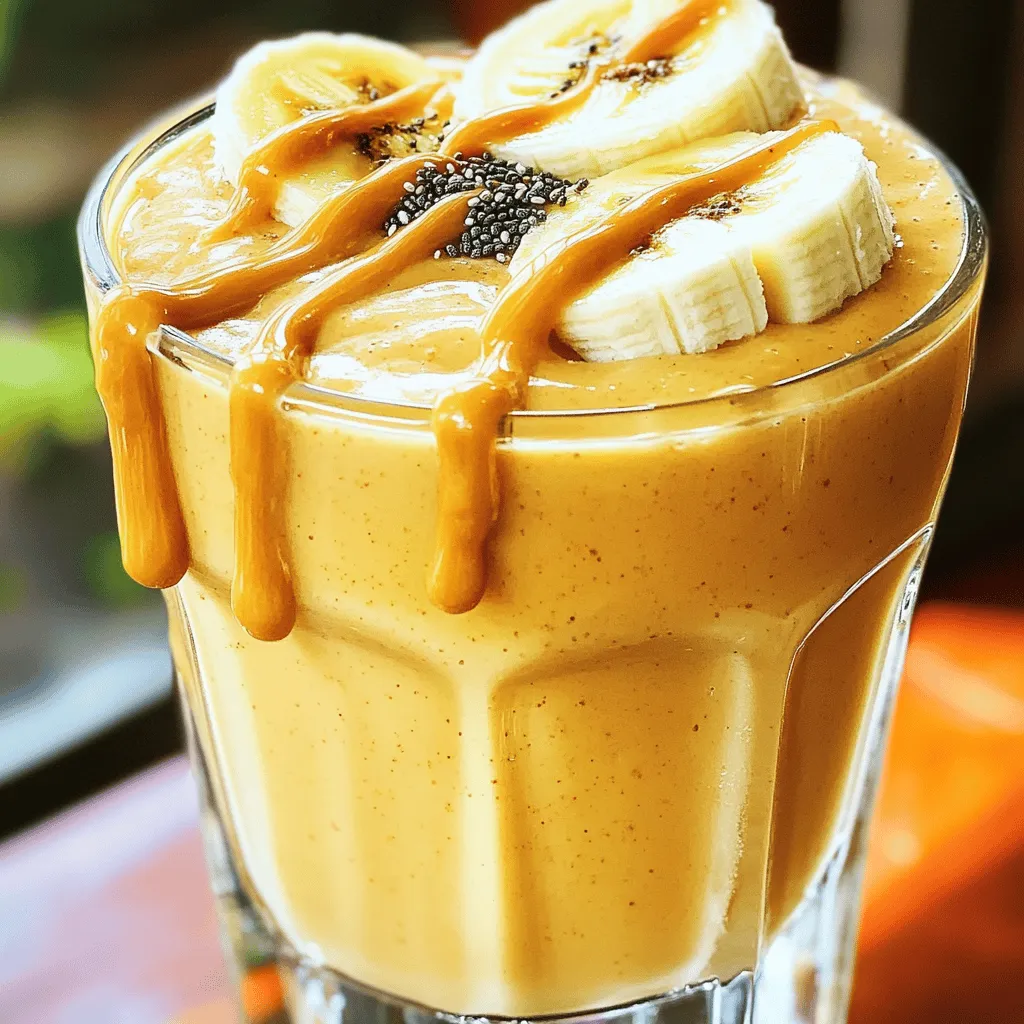 Peanut Butter Banana Smoothie Creamy Healthy Treat