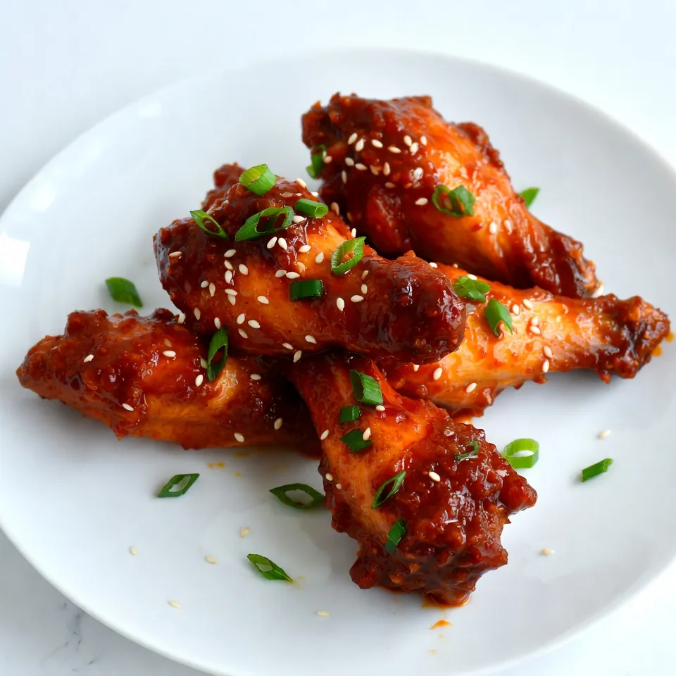 Spicy Korean Chicken Wings Flavor Packed Delight