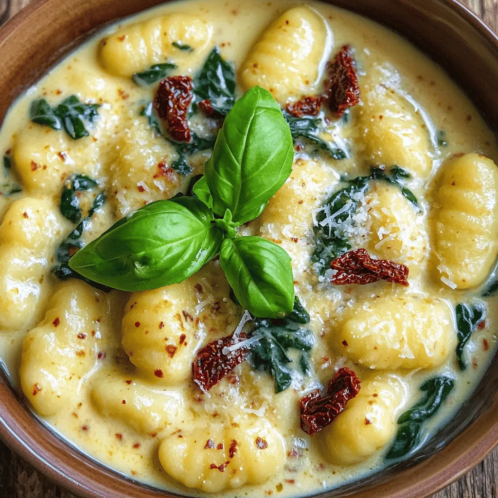 Min Creamy Sun Dried Tomato Gnocchi Delightful Dish