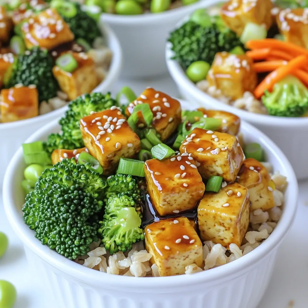 Minute Sesame Teriyaki Tofu Bowls Quick and Tasty Meal