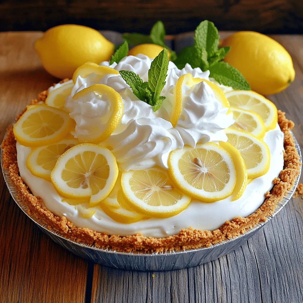 No-Bake Lemon Icebox Pie Refreshing Dessert Recipe