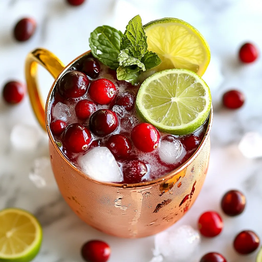 Cranberry Moscow Mule Refreshing and Flavorful Drink