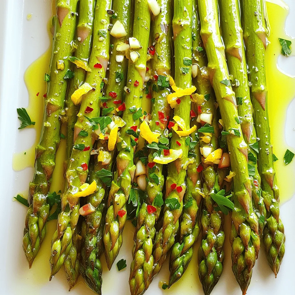 Lemon Garlic Roasted Asparagus Fresh and Simple Dish