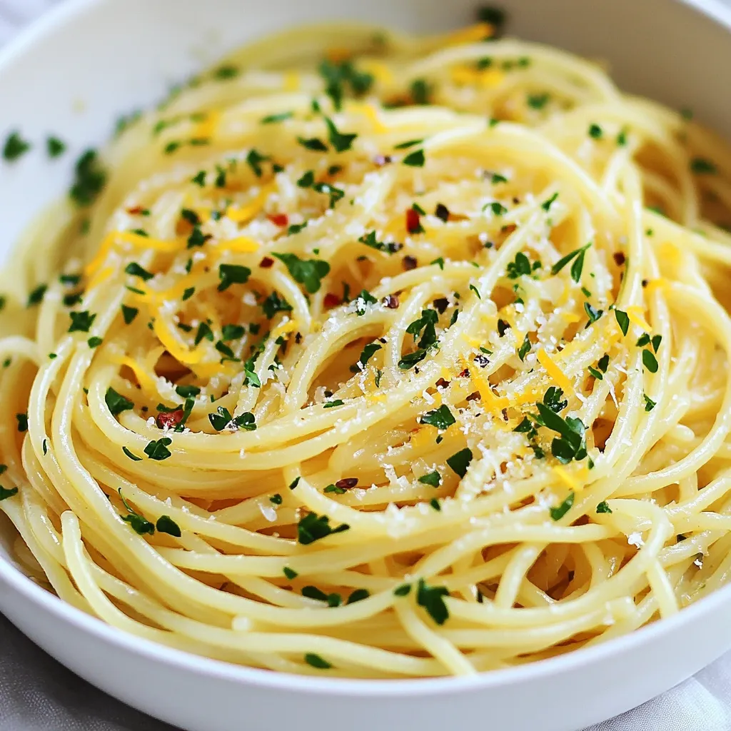Garlic Olive Oil Spaghetti Simple and Flavorful Dish