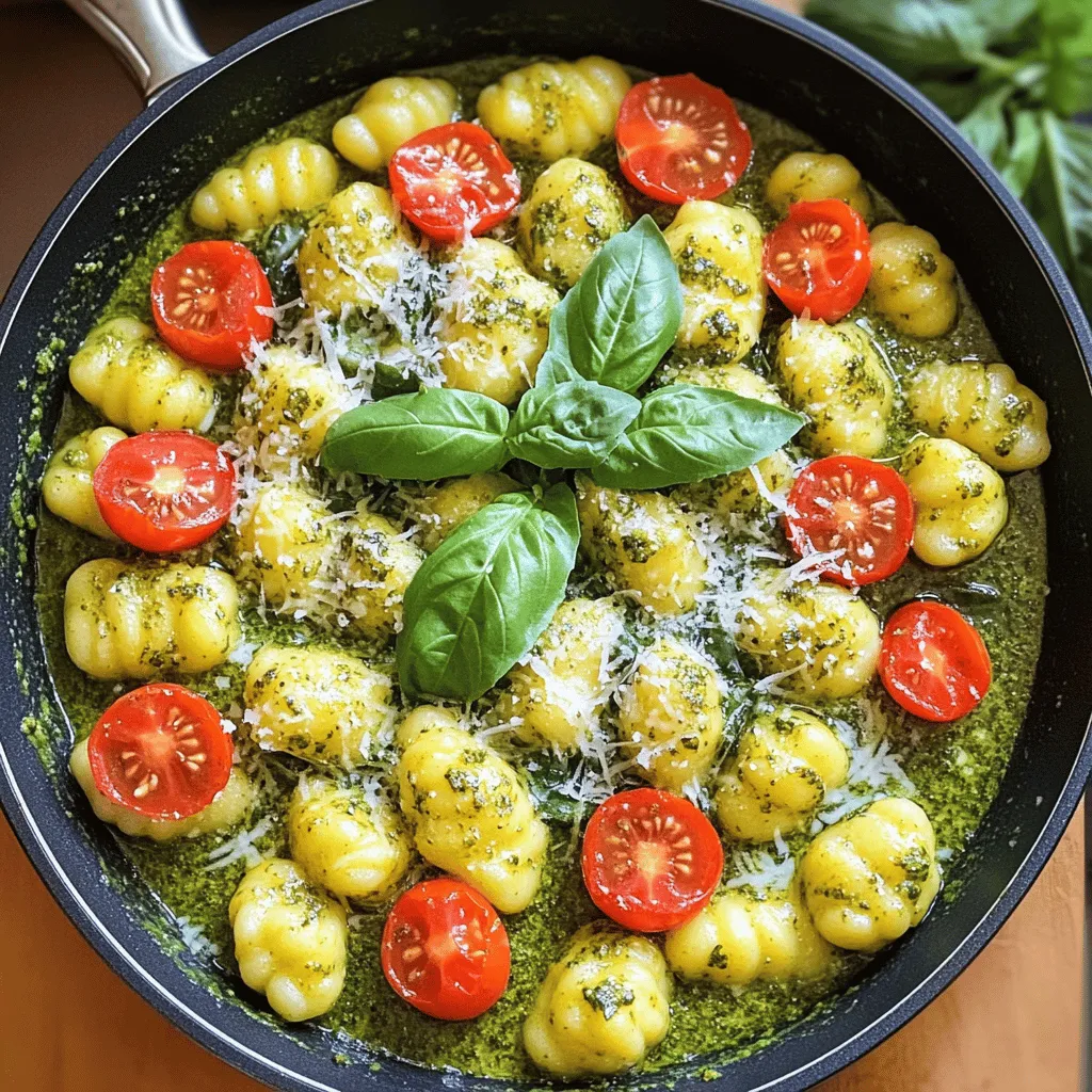 Creamy Pesto Gnocchi Skillet Delightful Easy Meal