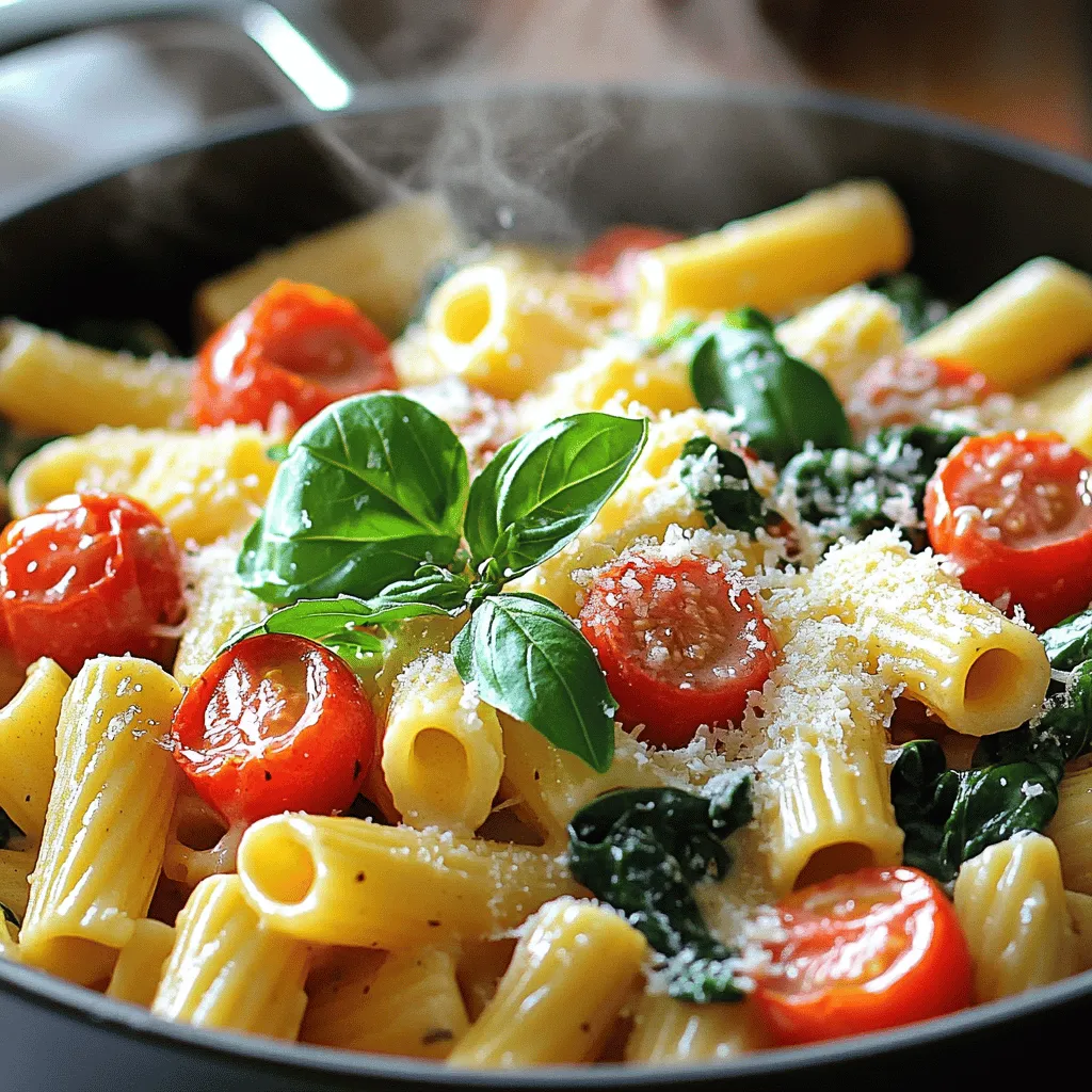 One-Pot Creamy Tuscan Pasta Delightful Weeknight Meal