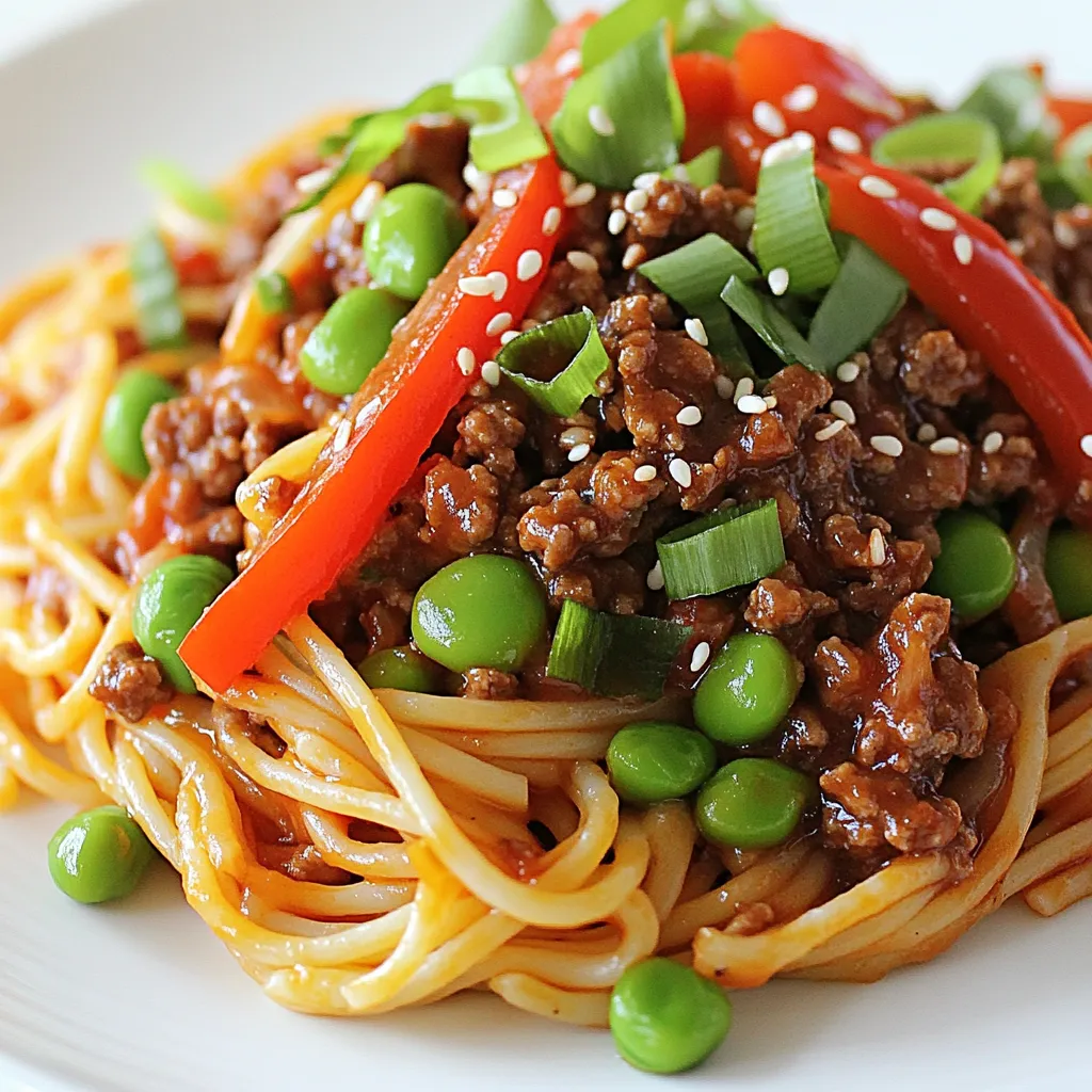 Asian Ground Beef Spaghetti Flavorful and Simple Dish