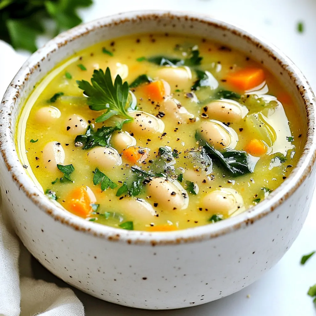 High Protein White Bean Soup Delicious and Filling Dish