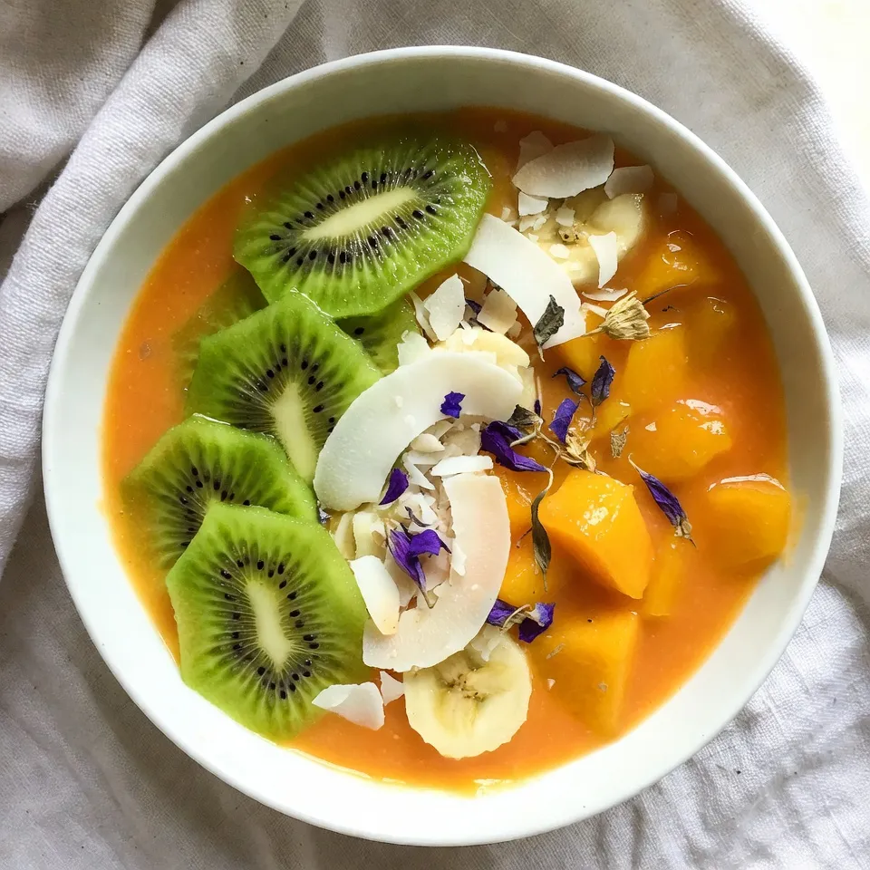 Tropical Mango Smoothie Bowl Refreshing and Nutritious