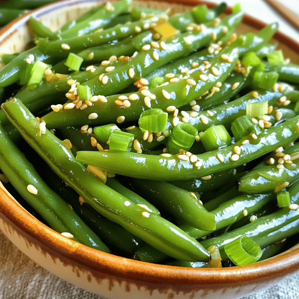 Sesame Garlic Green Beans Flavorful Side Dish Recipe