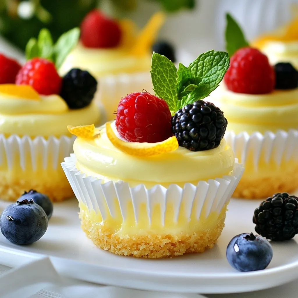 Mini Lemon Cheesecakes Delightfully Tangy Treat