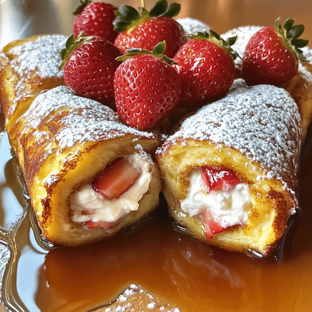 Stuffed French Toast Roll Ups Delicious Morning Treat