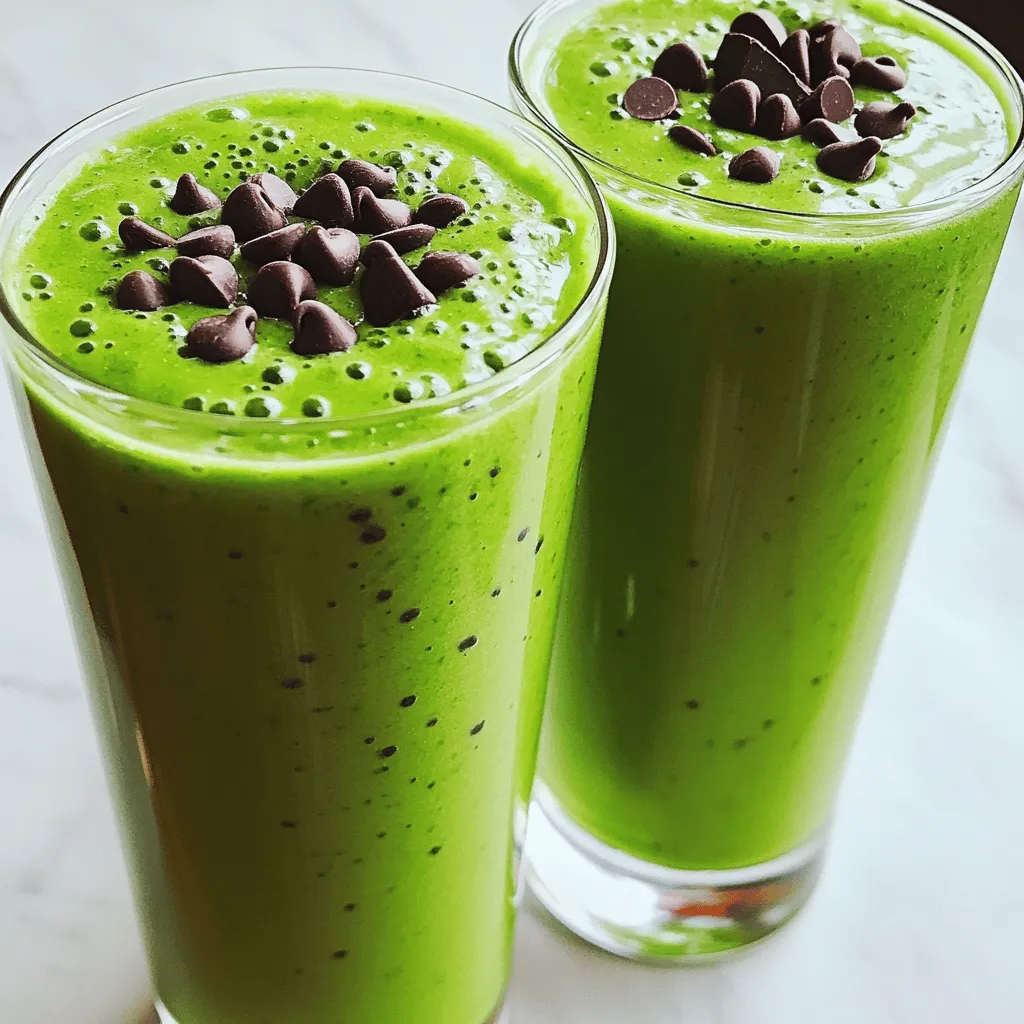 Mint Chocolate Chip Smoothie Refreshing and Simple Recipe