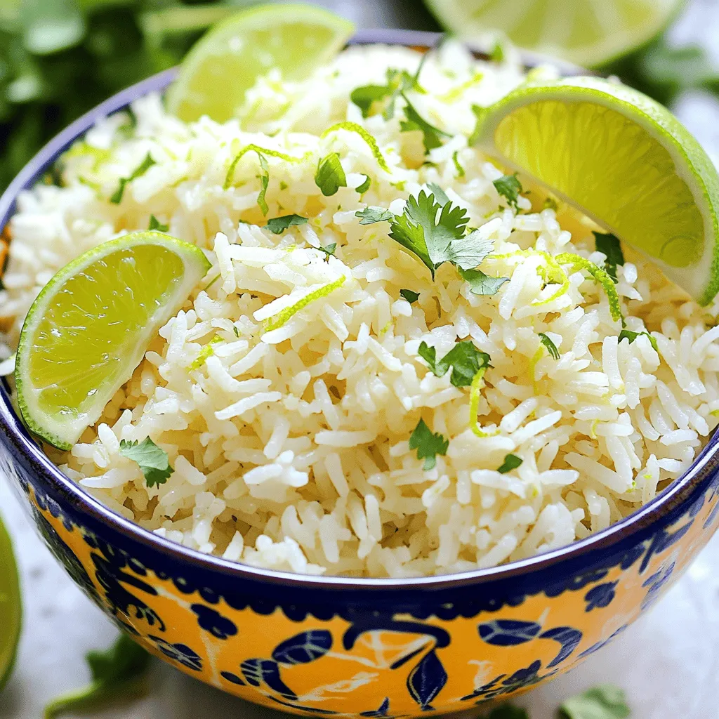 Coconut Lime Rice Flavorful and Easy Side Dish
