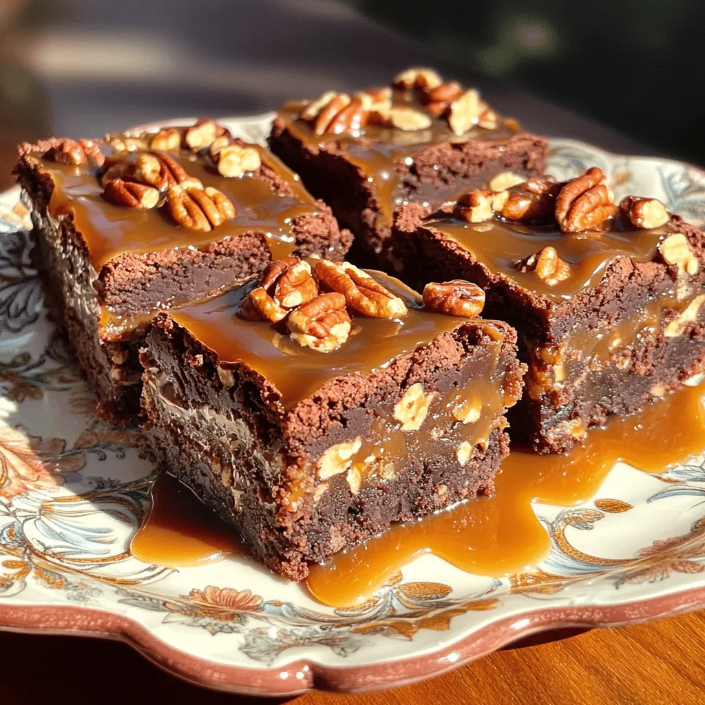 Caramel Pecan Turtle Brownies Irresistible Indulgence